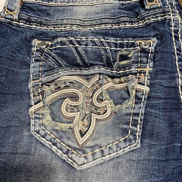 ROCK REVIVAL EASY RISE ANKLE SKINNY DARCEY JEANS - Picture 7 of 8